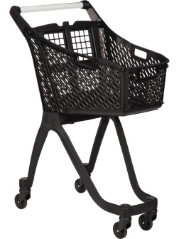 Тележка покупательская REK_Комус Мебель пластиковая Т060 круглая ручка