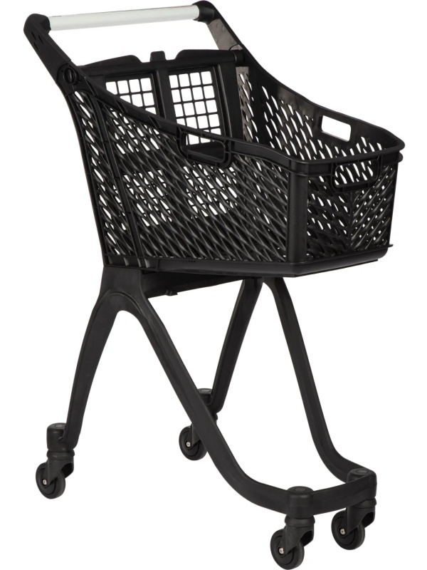 Тележка покупательская REK_Комус Мебель пластиковая Т060 круглая ручка