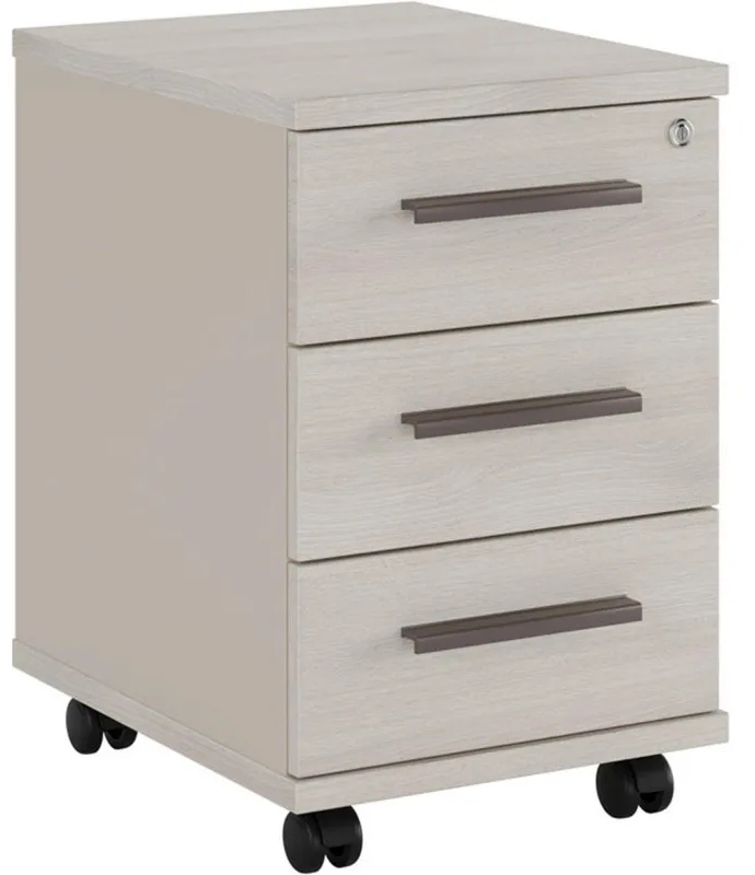 Тумба NEW LINE подкатная 3 ящ.NLN36330321 Дуб св. шамони/Беж