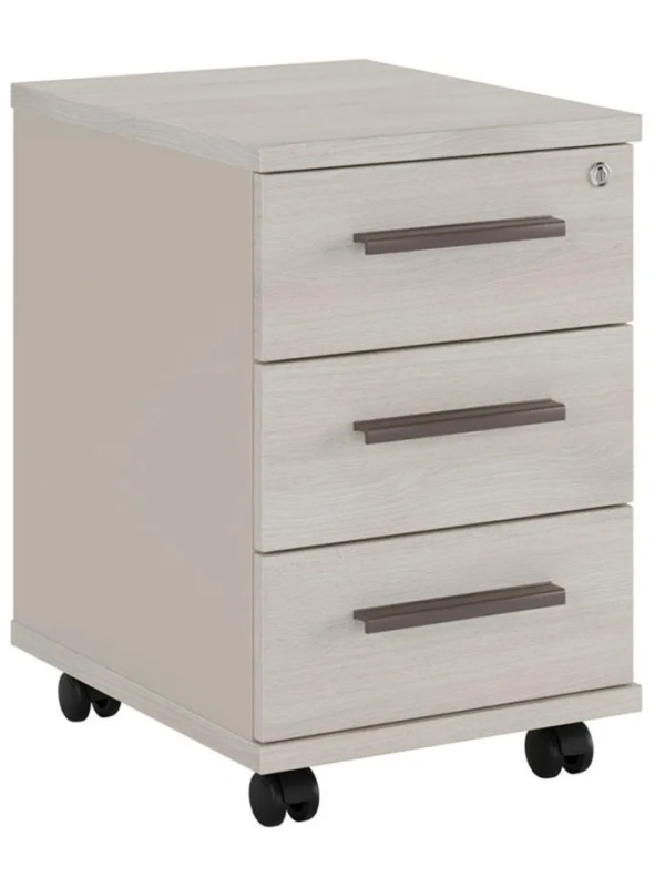 Тумба NEW LINE подкатная 3 ящ.NLN36330321 Дуб св. шамони/Беж