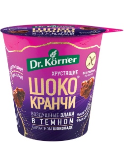 Хлебцы Шококранчи Dr.Korner воздушные злаки гречневые в темн шокол, 40г