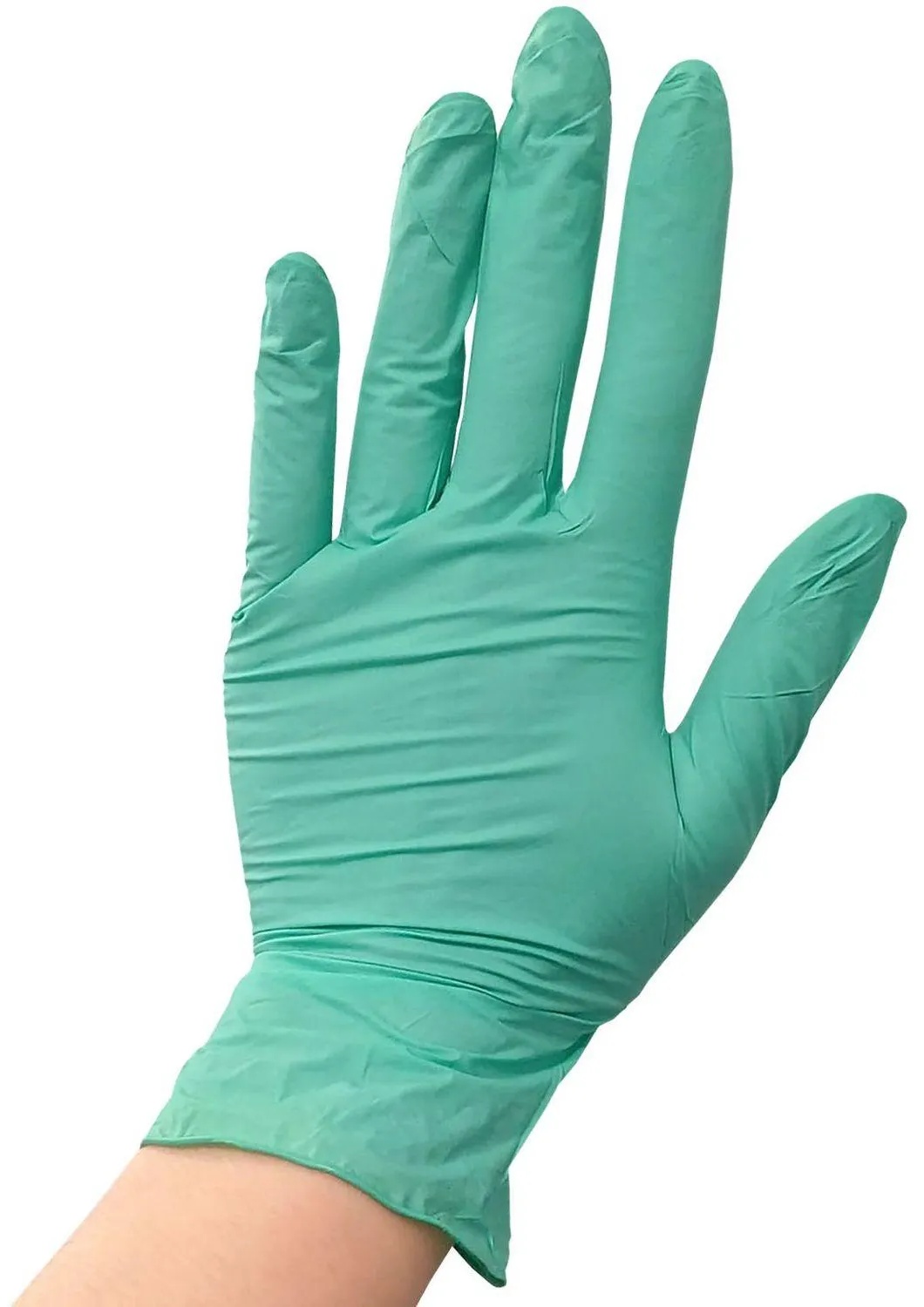 Перчатки нитрил. н/с. н/о, зеленые MediOk (S) 50п/уп, 4гр