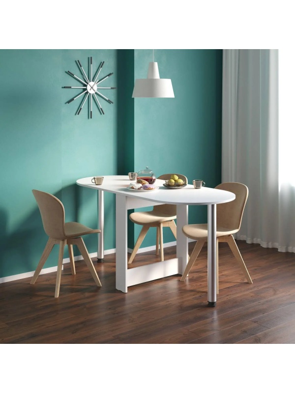 Стол обеденный раскладной Сокол_СП-17 Белый