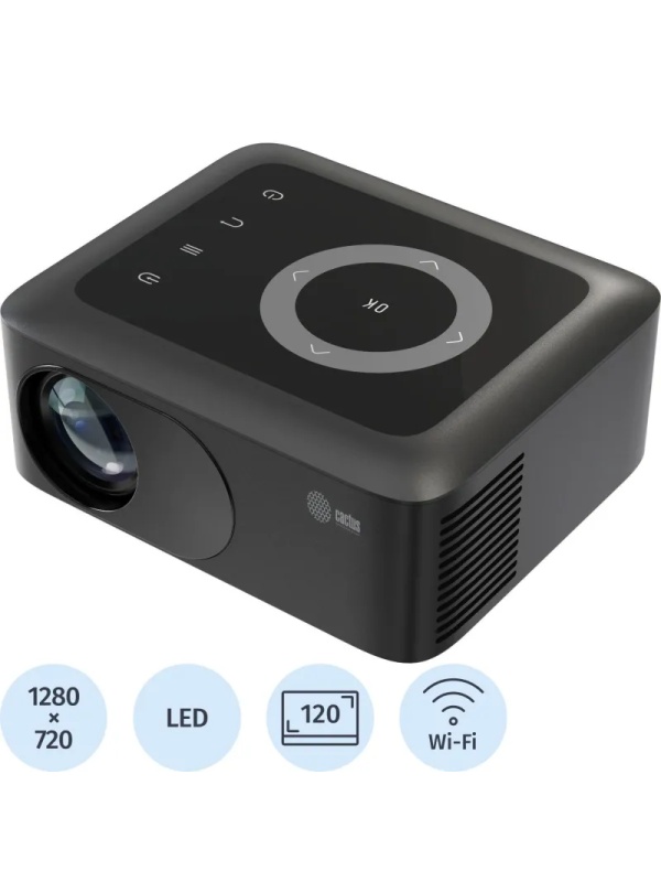 Проектор Cactus CS-PRE.08B.WXGA LCD 1500Lm ANSI 1000:1 1xHDMI 0.5кг