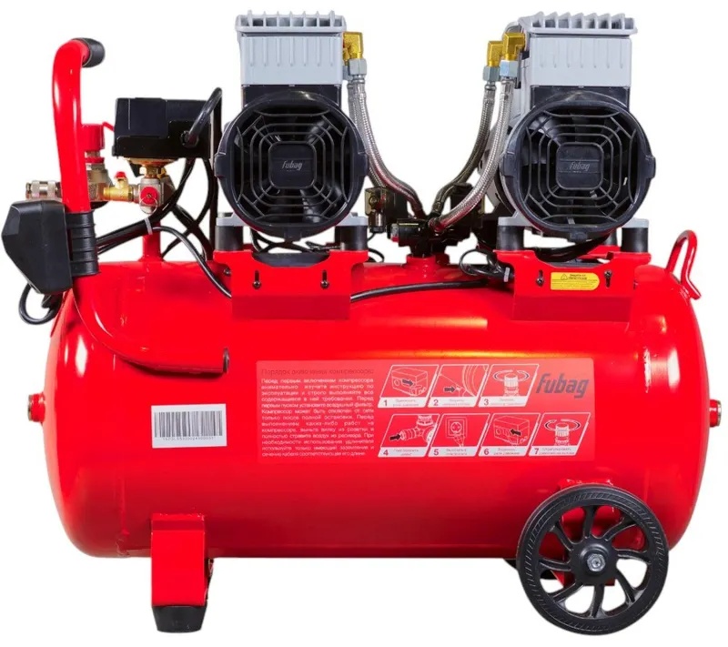 Компрессор безмасляный малошумный OLS 500/50 CM2х2