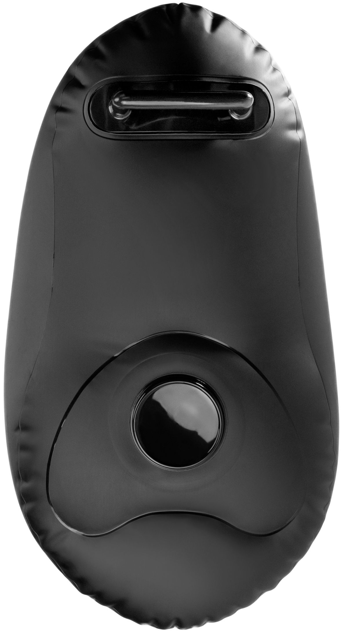 Черное надувное кресло с платформой для фиксации дилдо Body Dock Inflatable Love Seat