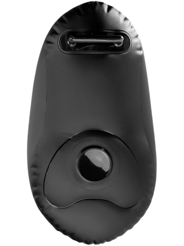 Черное надувное кресло с платформой для фиксации дилдо Body Dock Inflatable Love Seat