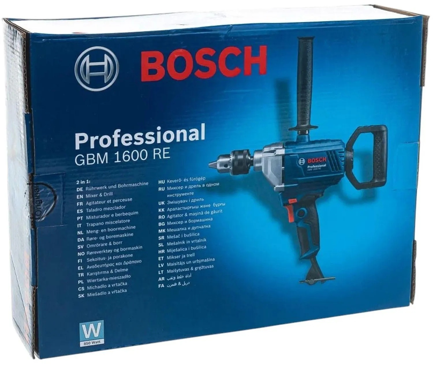 Дрель-миксер безударная Bosch GBM 1600 RE 06011B0000