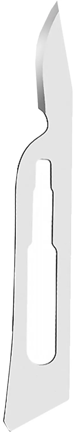 Лезвие для скальпеля стерил. из нерж.стали р-15С, RIBBEL 100шт/уп