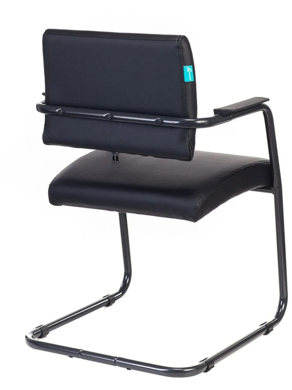 Стул VB _CH-271N-V черный Leather Black эко.кожа полозья металл черный