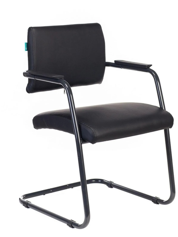 Стул VB _CH-271N-V черный Leather Black эко.кожа полозья металл черный