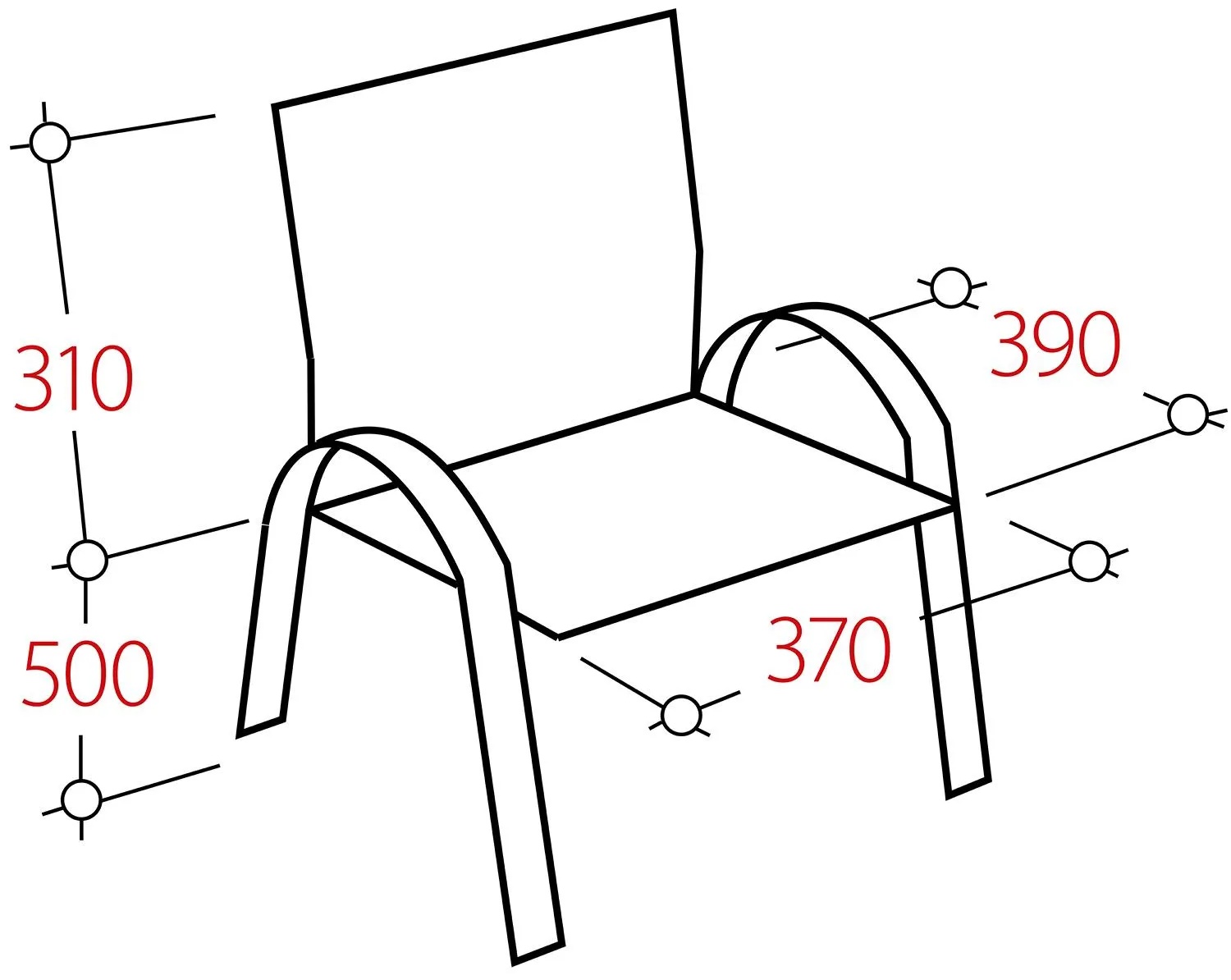 Стул UP_ Неон каркас хром, к/з черный Z11