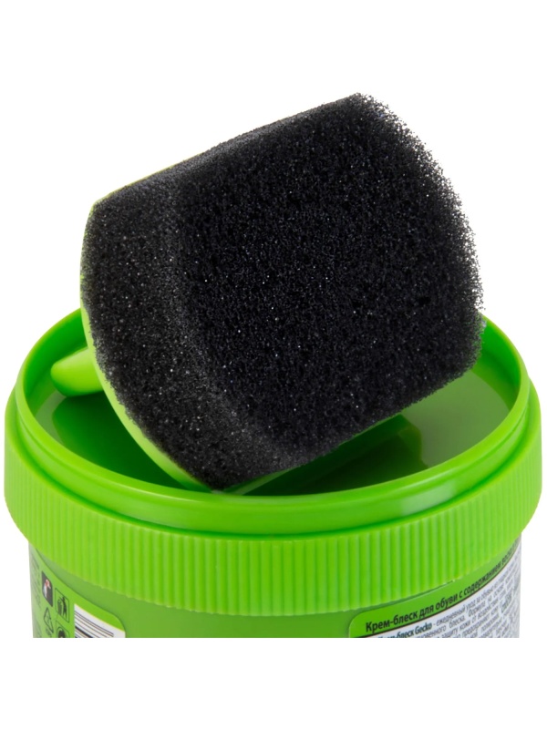 Крем для обуви  блеск черный серии Gecko 60мл