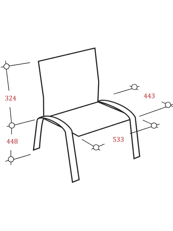 Стул UD_СМ7/7-02 Юнит каркас черный, к/з K01 черный