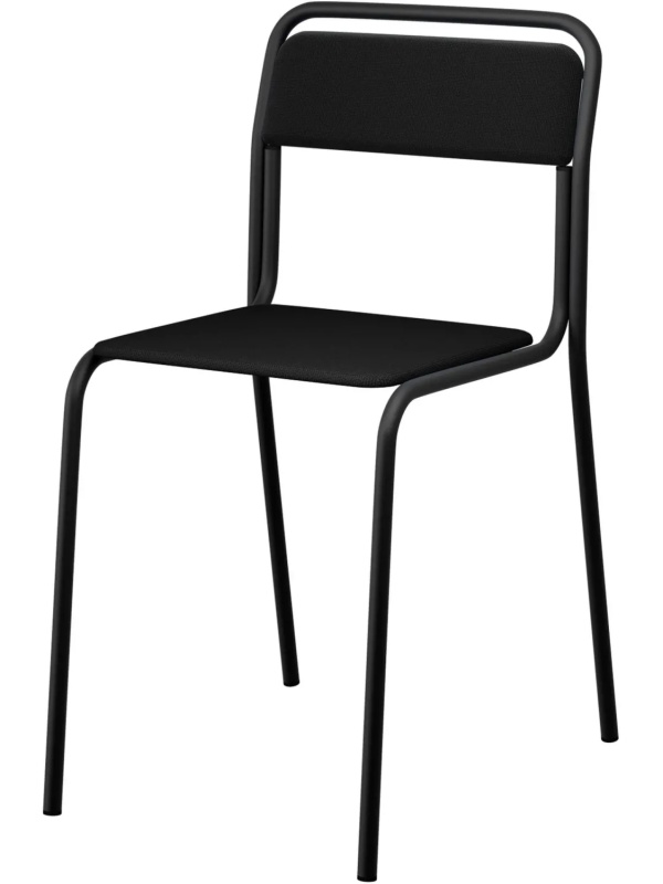 Стул UD_СМ7/7-02 Юнит каркас черный, ткань Т-11 черная