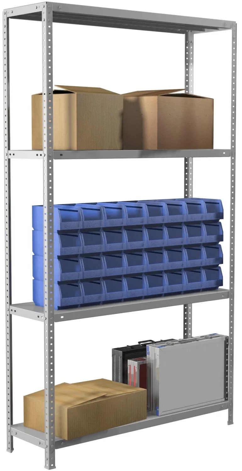 Стеллаж СТМ медицинский MS 185/100х30/4 (4 полки)