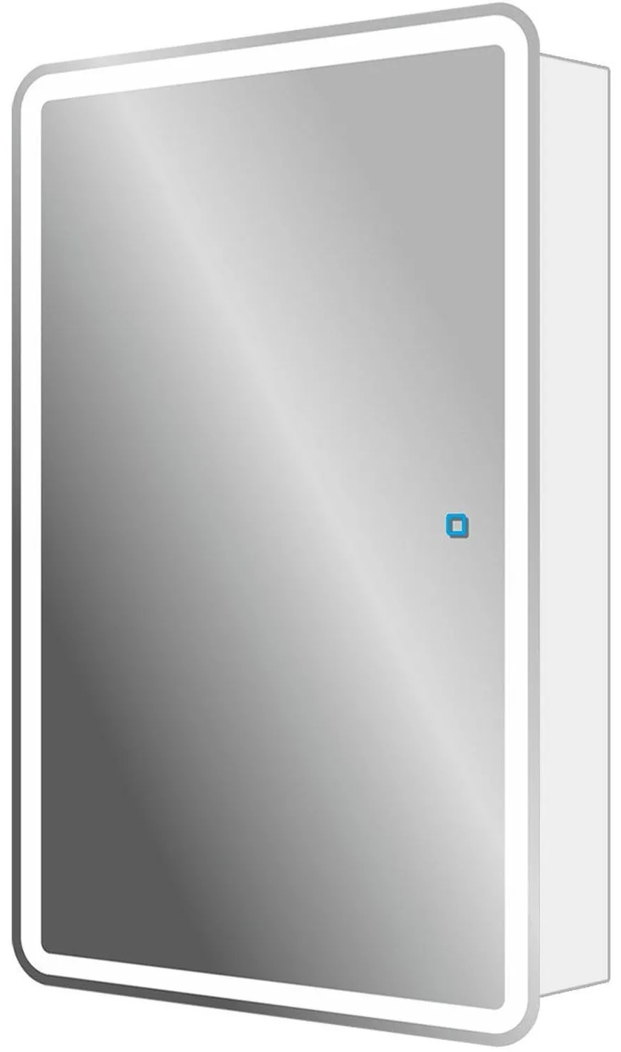 Зеркало CТП_MARTA 1 со шкафом с подсветкой (ШМ1.50х80x15.L.02),выкл.сенсор