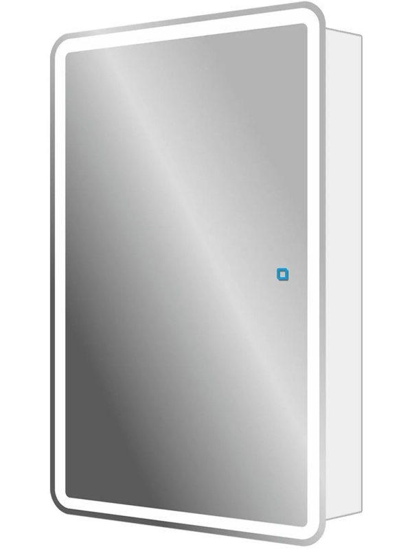 Зеркало CТП_MARTA 1 со шкафом с подсветкой (ШМ1.50х80x15.L.02),выкл.сенсор