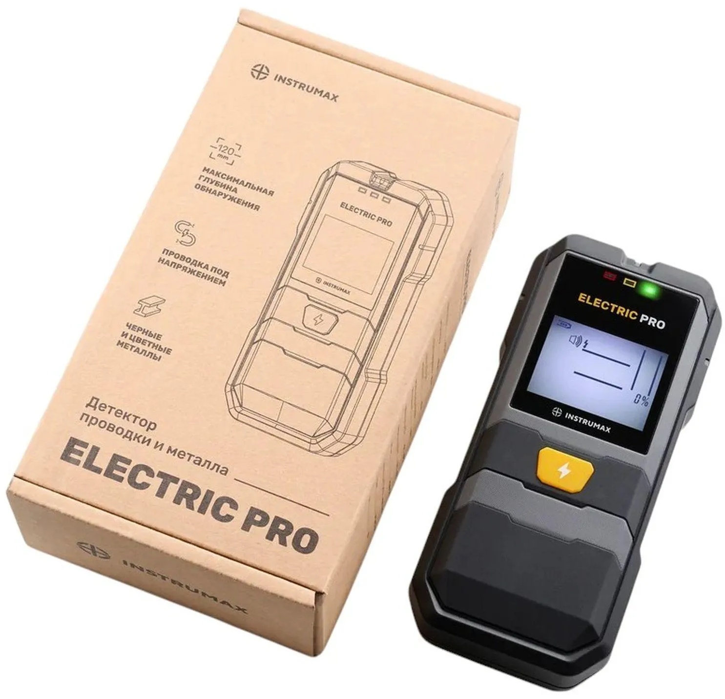 Детектор скрытой проводки профессиональный INSTRUMAX ELECTRIC PRO