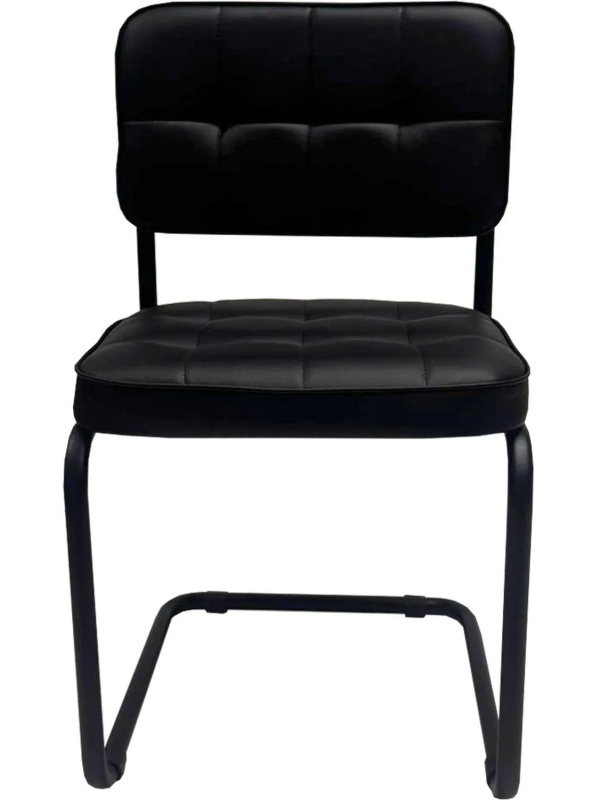 Стул КО_Сильвия комфорт РС01.00.14М кожзам Экокожа 601 черный, каркас чер