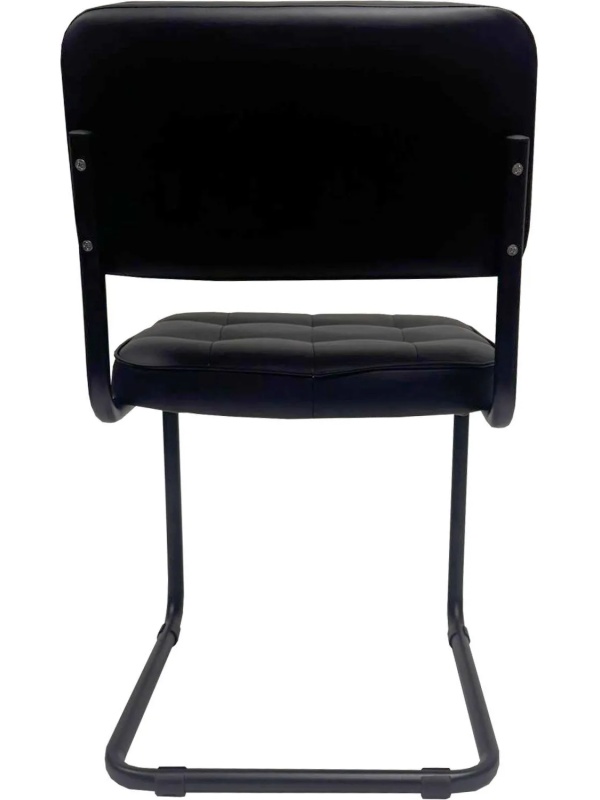 Стул КО_Сильвия комфорт РС01.00.14М кожзам Экокожа 601 черный, каркас чер