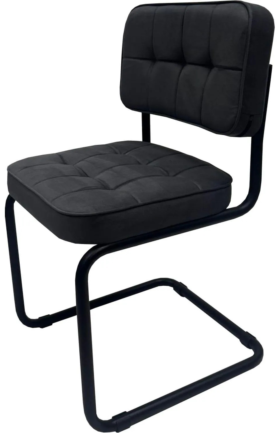 Стул КО_Сильвия комфорт РС01.00.14М велюр Neo 26 графит, каркас черный