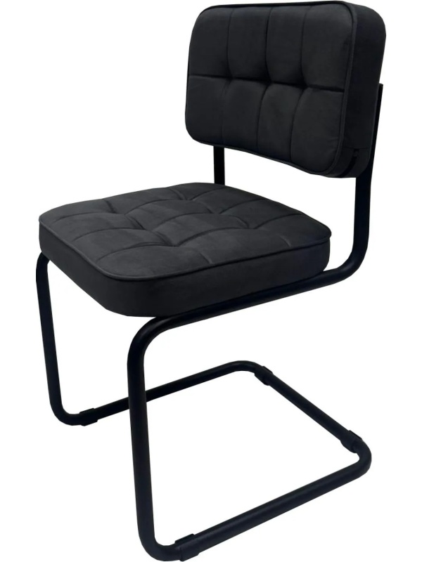 Стул КО_Сильвия комфорт РС01.00.14М велюр Neo 26 графит, каркас черный