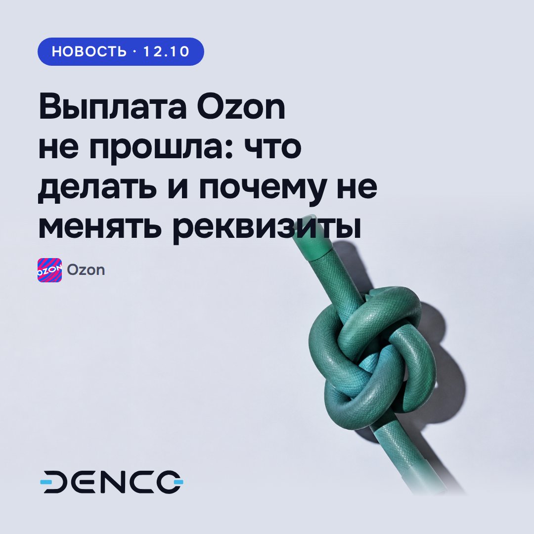 Выплата Ozon не прошла: что делать и почему не менять реквизиты